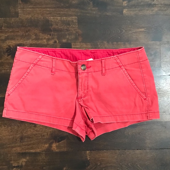 Hollister red shorts size 27 - Picture 1 of 3